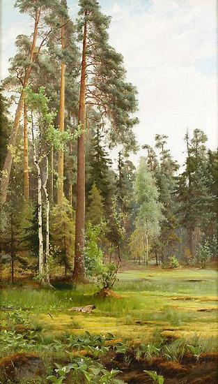Mauritz Lindstrom Forest Clearing France oil painting art